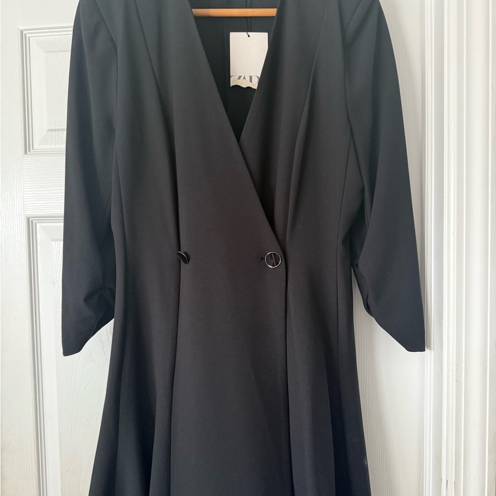 Zara Black Blazer Dress